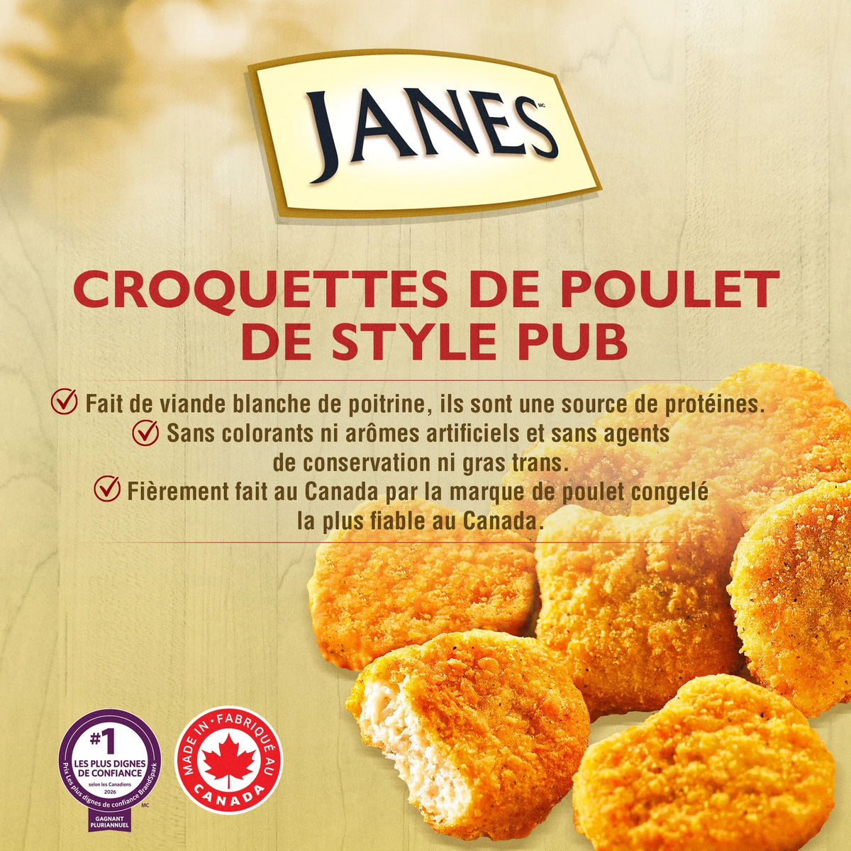 Janes Pub Style Breaded Chicken Cutlette Nuggets, 700 g