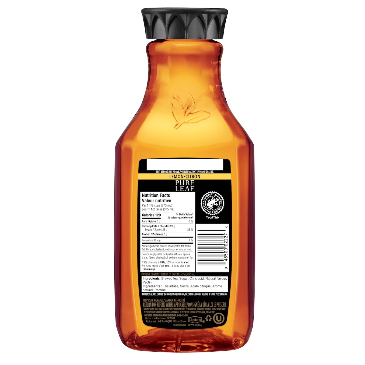 Pure Leaf Lemon Iced Tea, 1.75 L