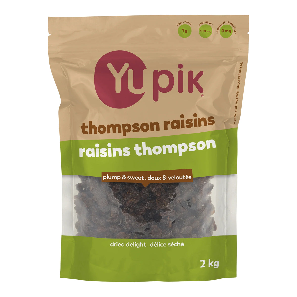 Yupik Thompson Seedless Raisins, 2 kg