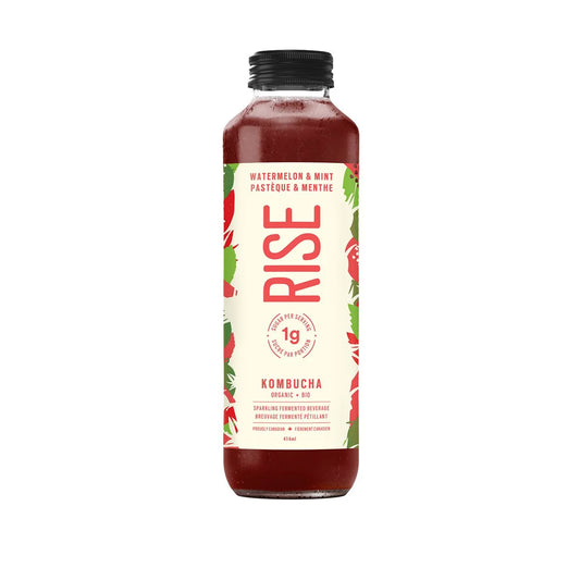 RISE Watermelon & Mint Kombucha, 414 mL