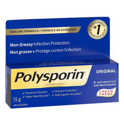 Polysporin Original Antibiotic Cream Heal-Fast Formula, 15 g