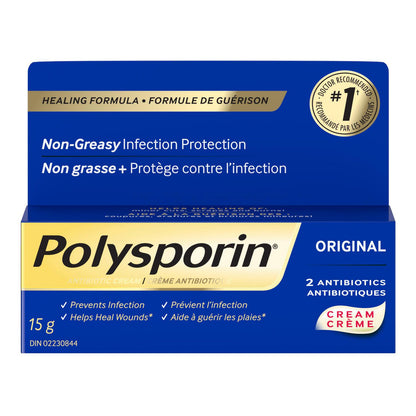 Polysporin Original Antibiotic Cream Heal-Fast Formula, 15 g