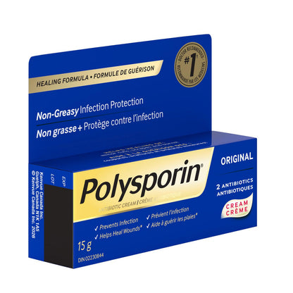 Polysporin Original Antibiotic Cream Heal-Fast Formula, 15 g