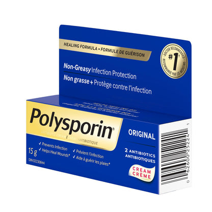 Polysporin Original Antibiotic Cream Heal-Fast Formula, 15 g