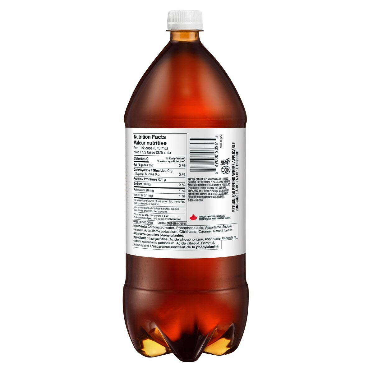 Pepsi Diet Caffeine Free Cola, 2 L