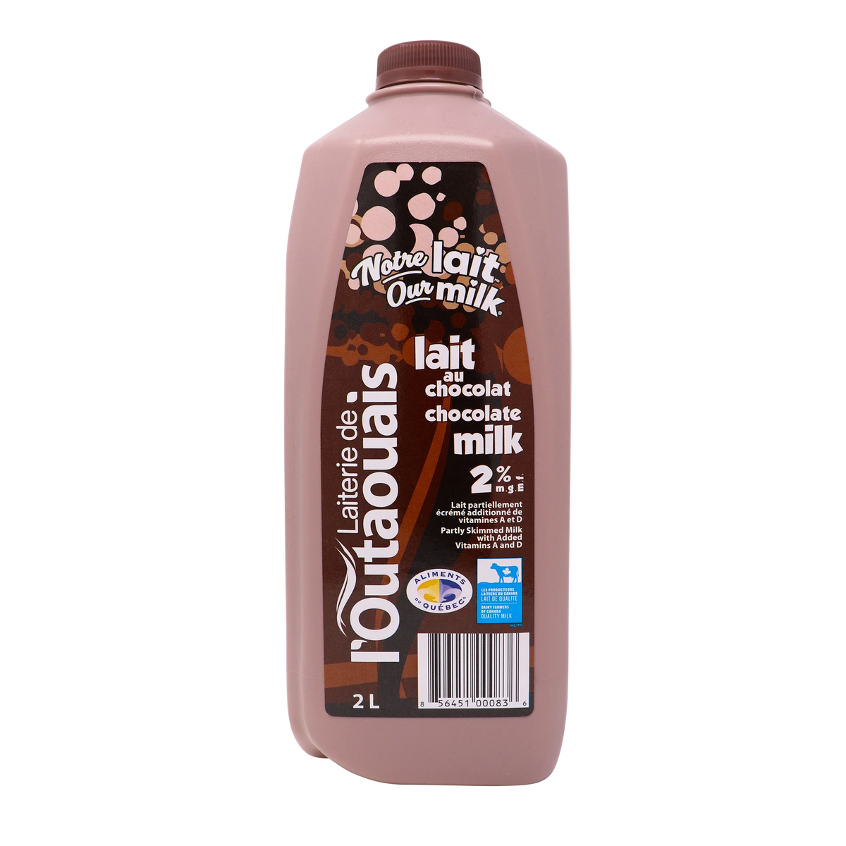 Laiterie de l'Outaouais Chocolate Milk 2%, 2 L