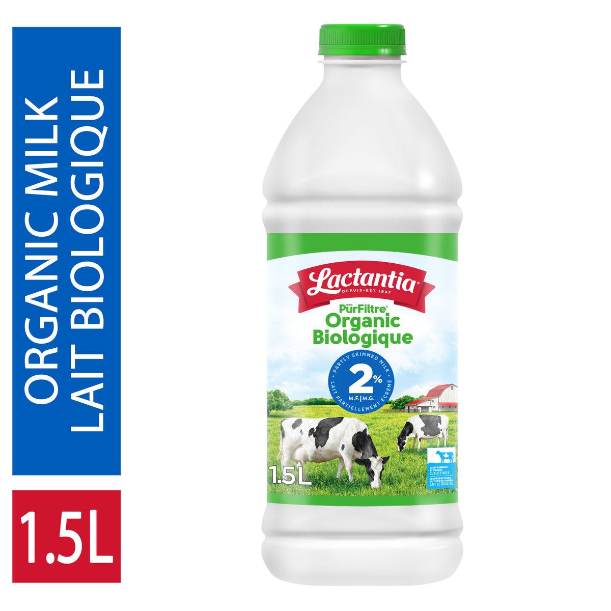 Lactantia Organic 2% Partly Skimmed Milk, 1.5 L