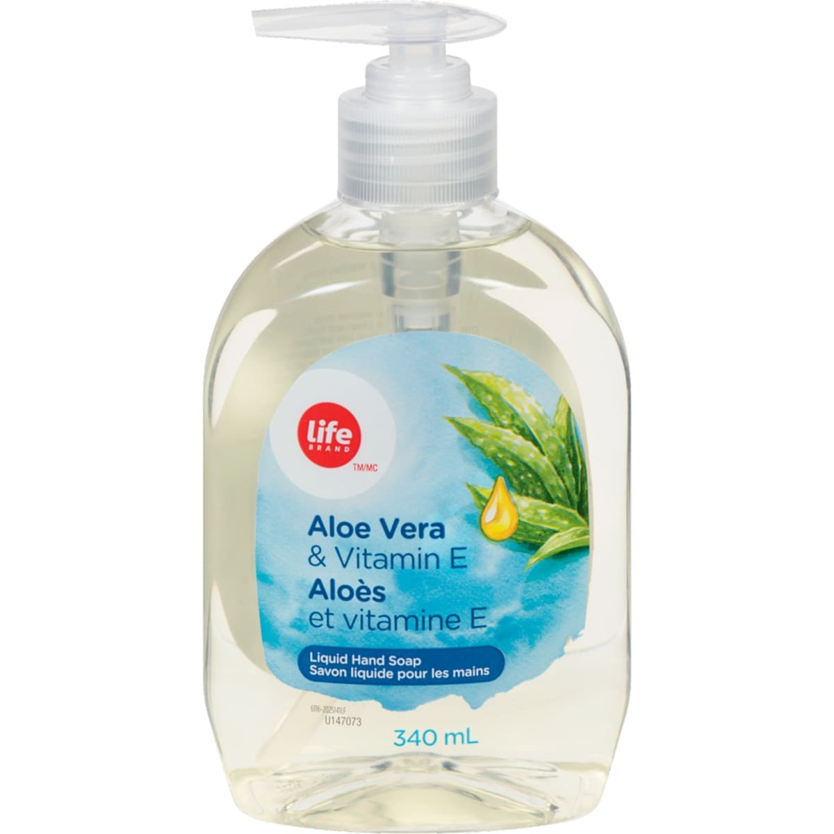 Life Brand Aloe Vera Hand Soap, 340 mL