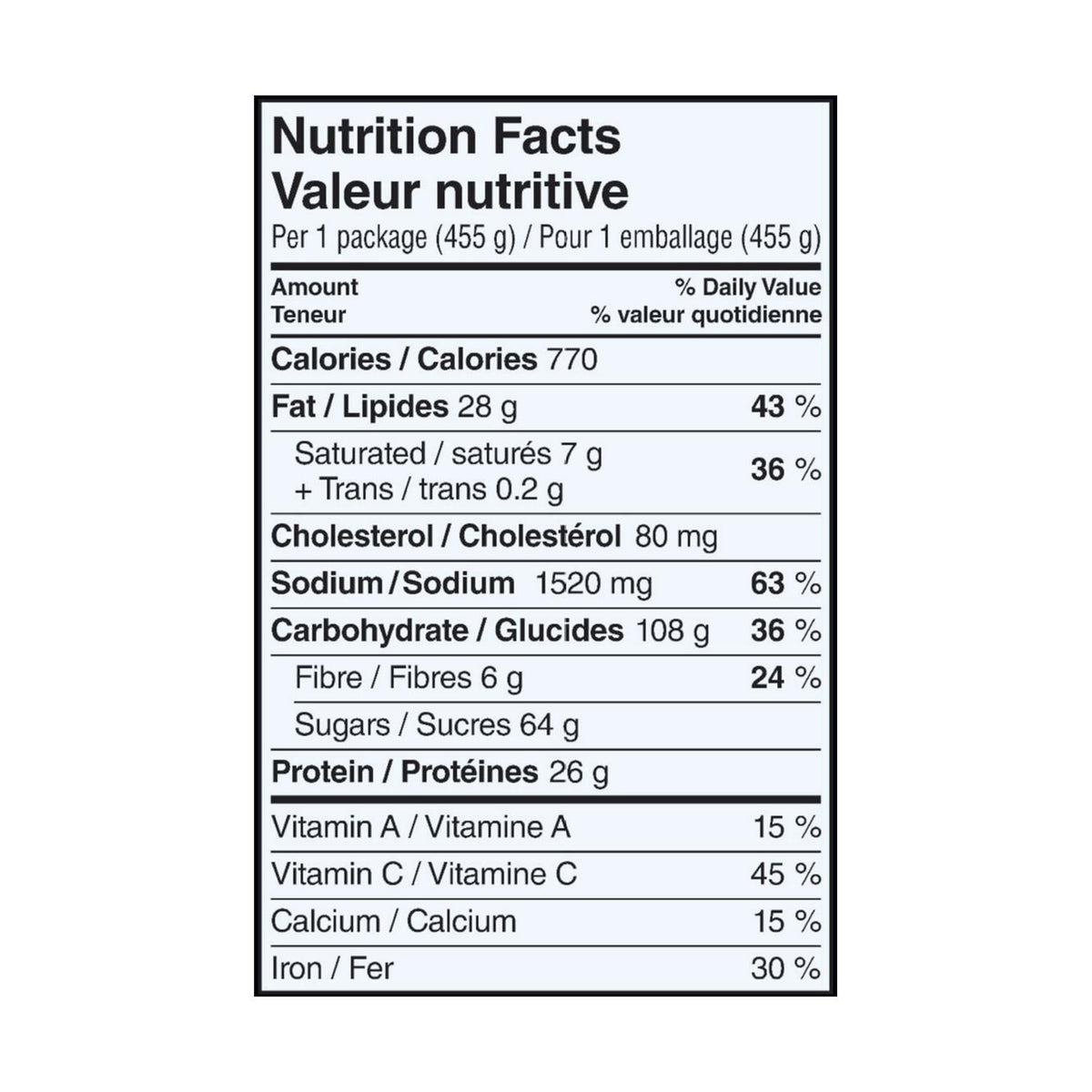 Hungry-Man Backyard Barbeque Frozen Meal, 455 g