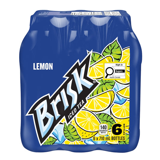 Brisk Lemon Iced Tea, 6 × 710 mL
