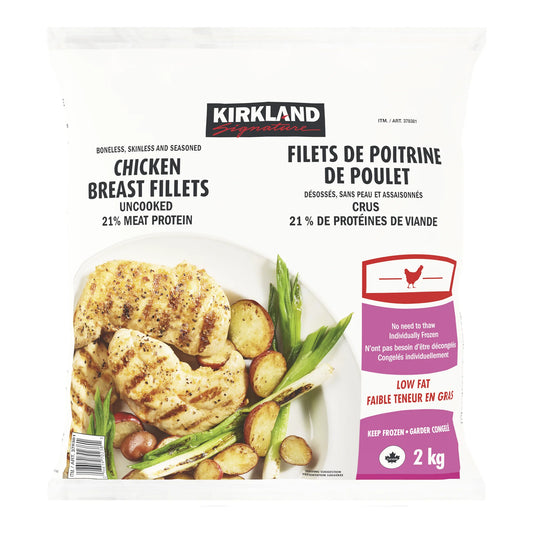 Kirkland Signature Frozen Chicken Breast Fillets, 2 kg