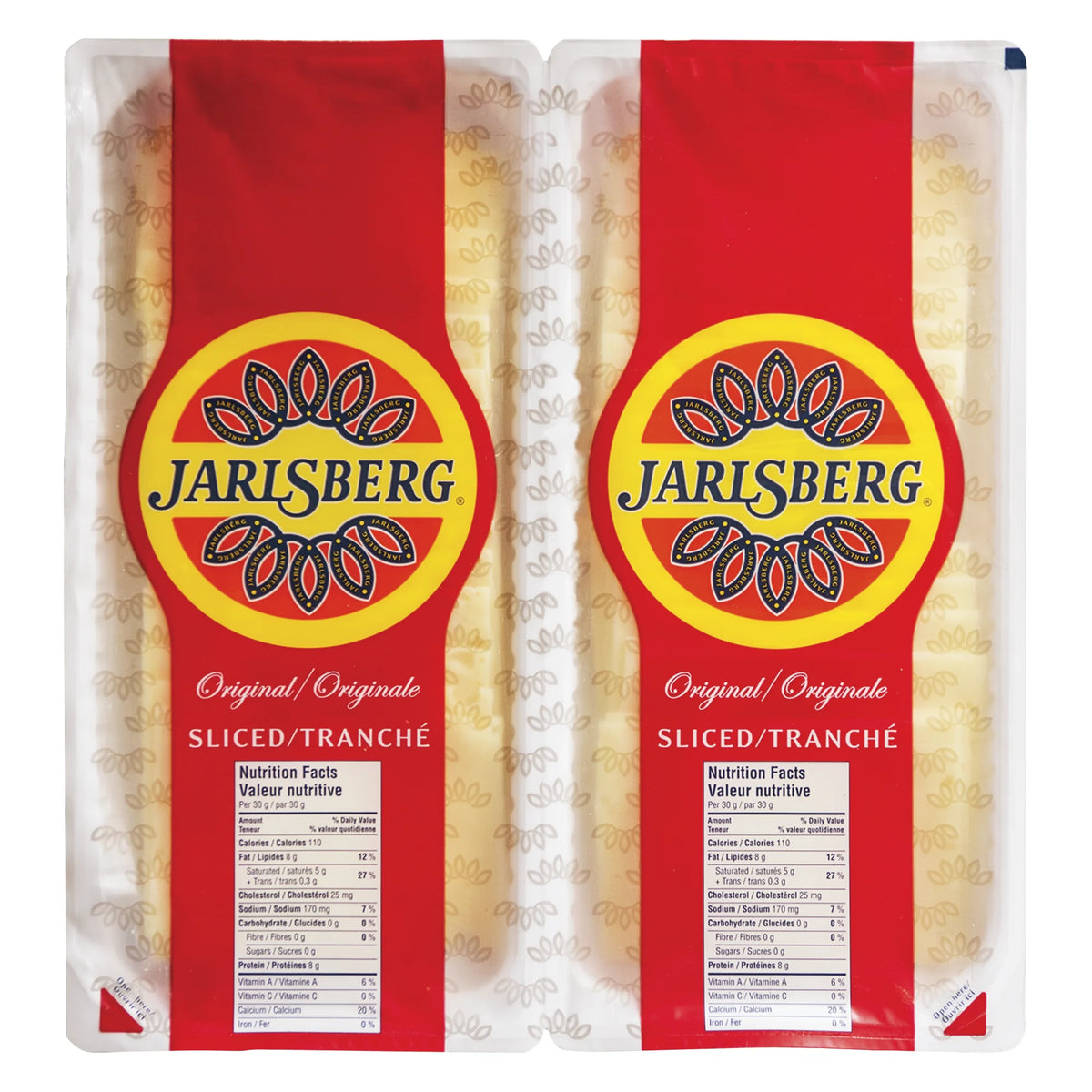 Jarlsberg Sliced Cheese, 2 × 300 g