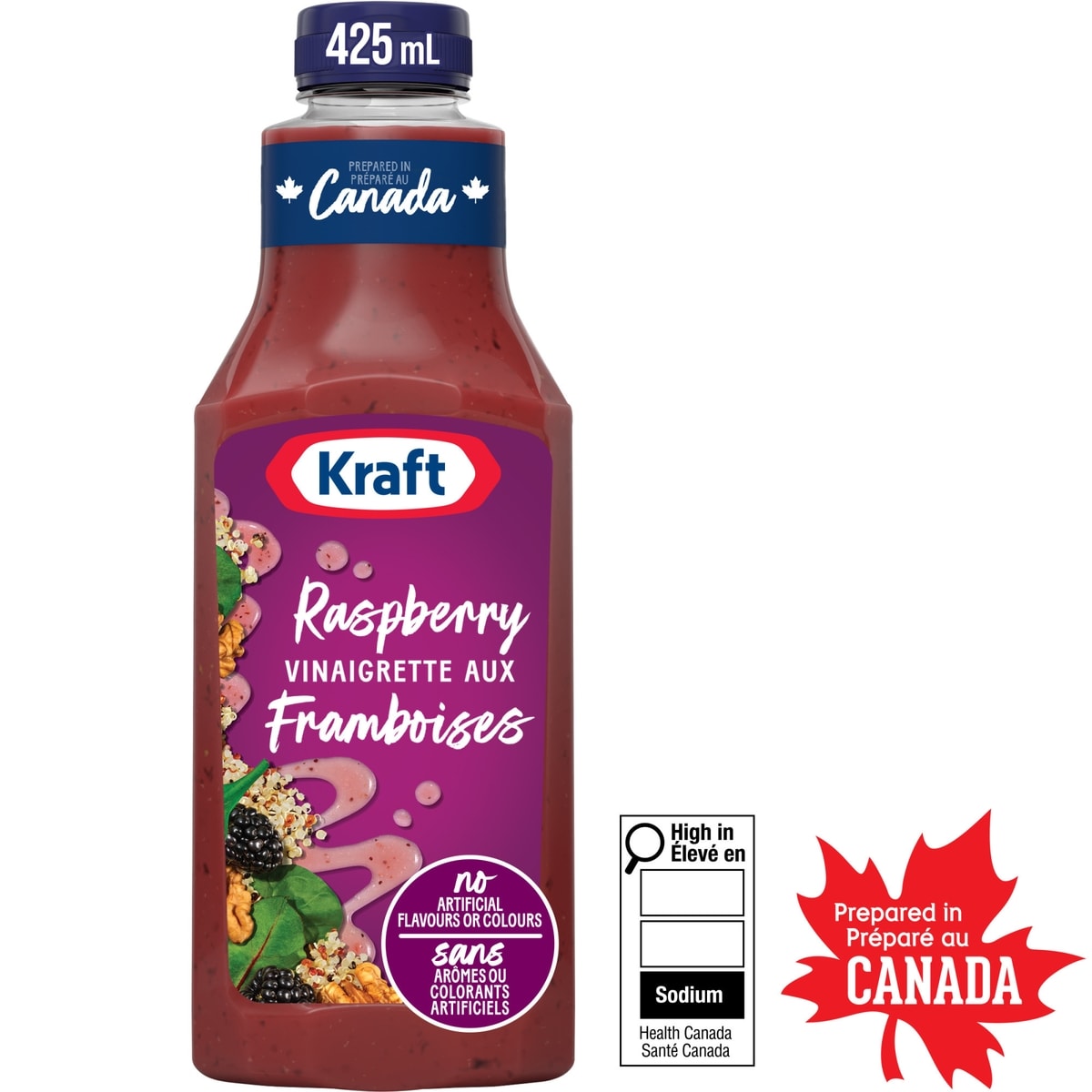 Kraft Raspberry Vinaigrette Salad Dressing, 425 mL