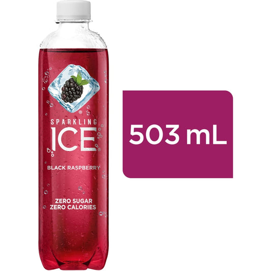 Sparkling Ice Black Raspberry Sparkling Water, 503 mL