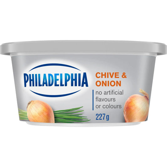 Philadelphia Chive & Onion Cream Cheese, 227 g
