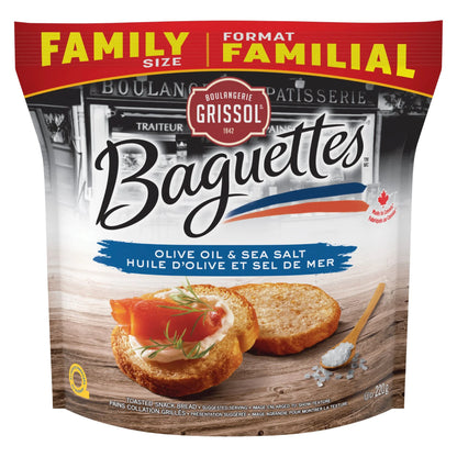 Boulangerie Grissol Baguettes Olive Oil & Sea Salt, 220 g