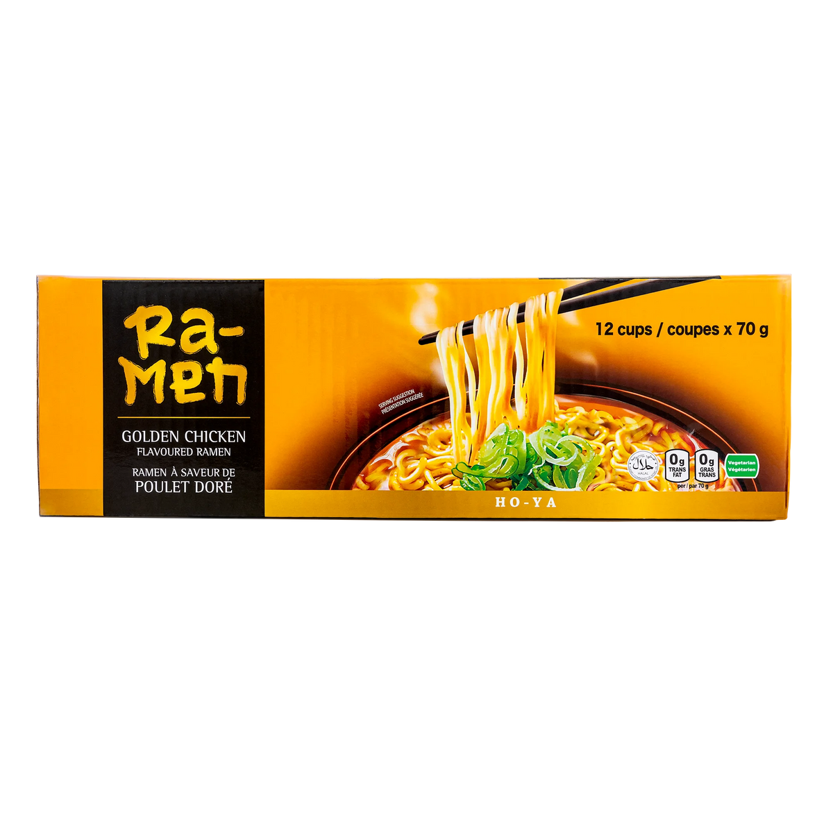 Ho-Ya Golden Chicken Flavoured Ramen, 12 × 70 g