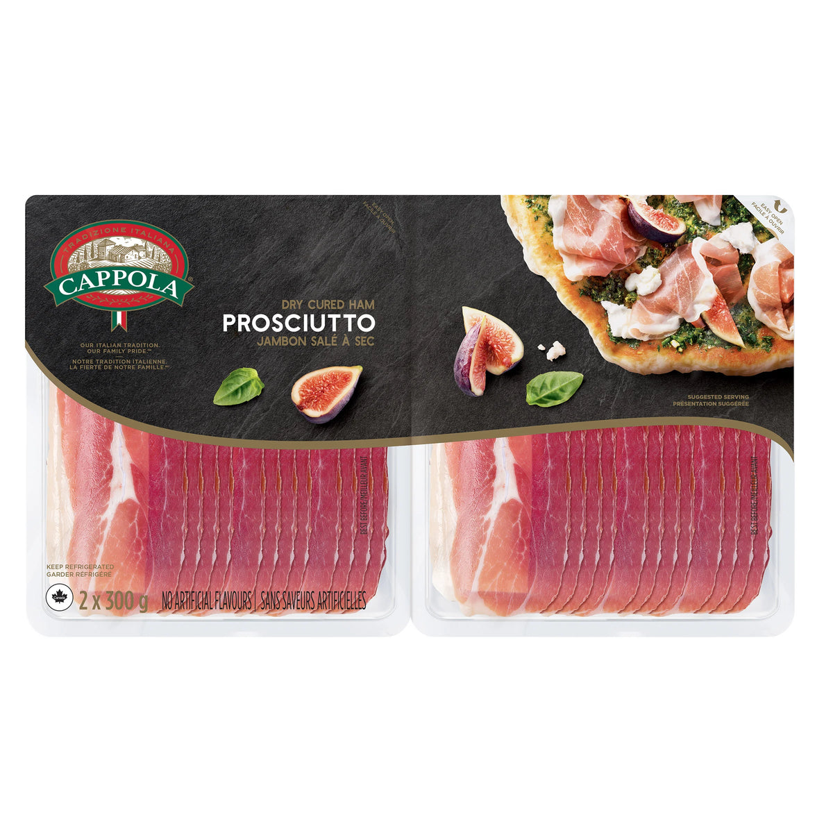 Cappola Sliced Prosciutto, 2 × 300 g