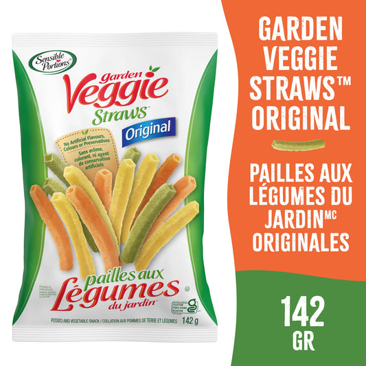 Sensible Portions Veggie Straws, Original Flavour, Gluten-Free Chips, 142 g