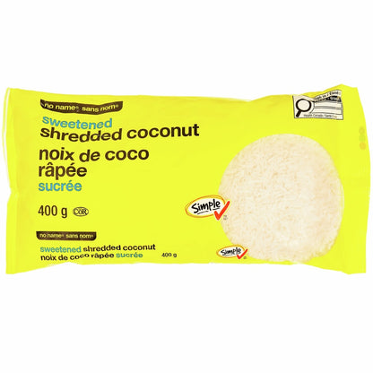 No Name Sweetened Shredded Coconut, 400 g
