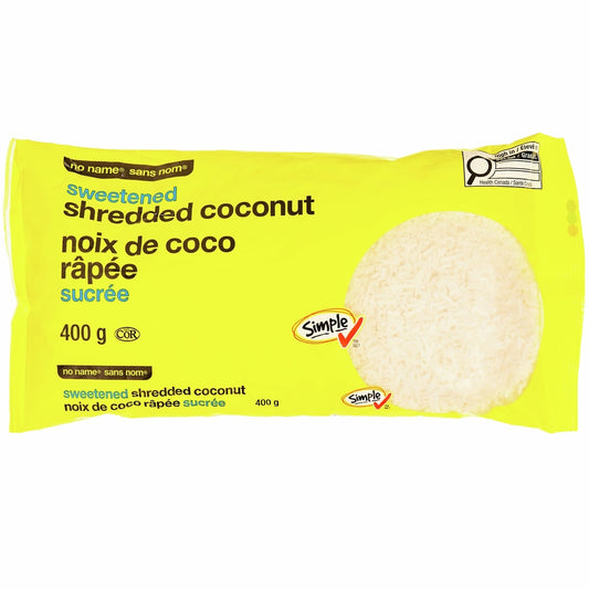 No Name Sweetened Shredded Coconut, 400 g