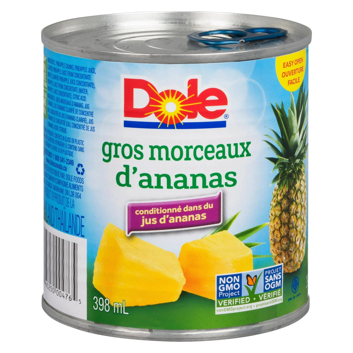 Dole Pineapple Chunks in Pineapple Juice, 398 mL