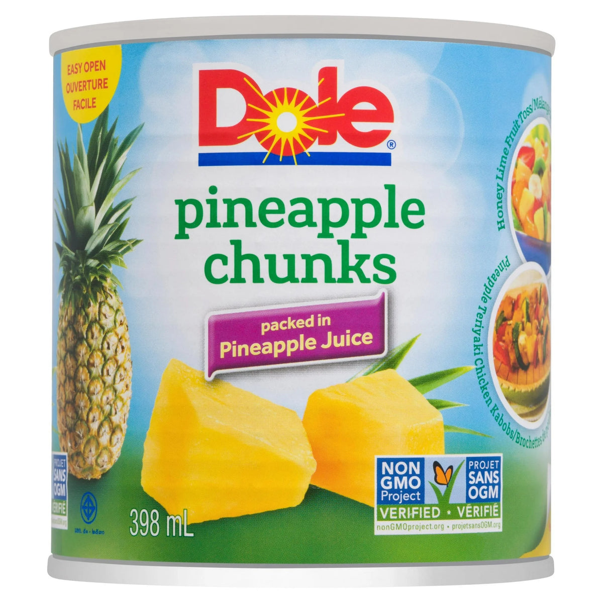Dole Pineapple Chunks in Pineapple Juice, 398 mL