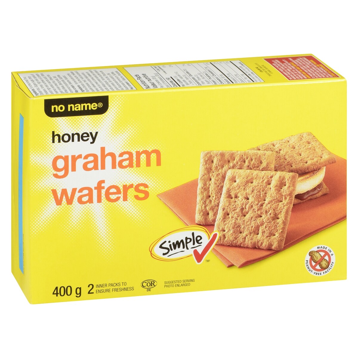 No Name Honey Graham Wafers, 400 g