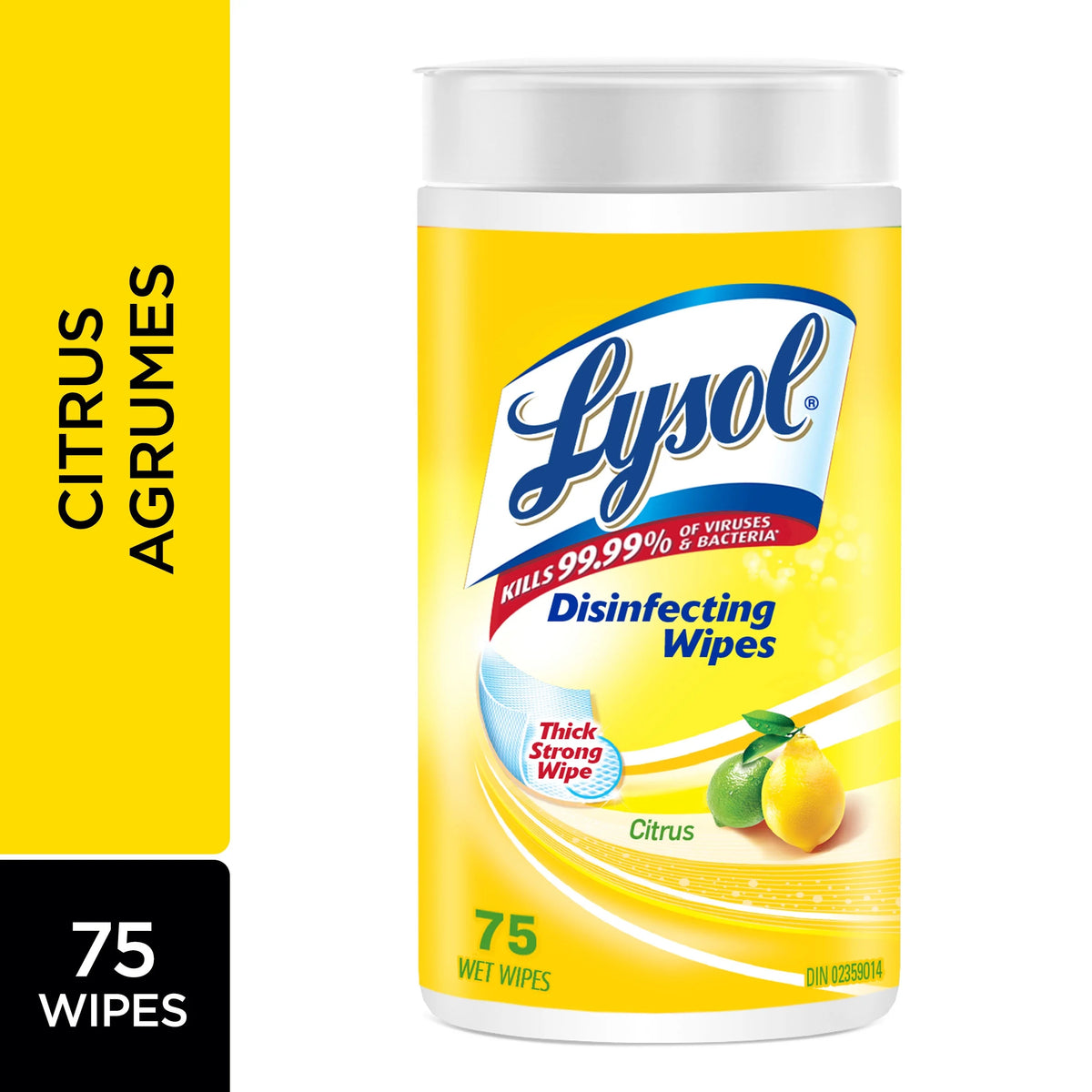 Lysol Disinfecting Wipes, Citrus, 75 count