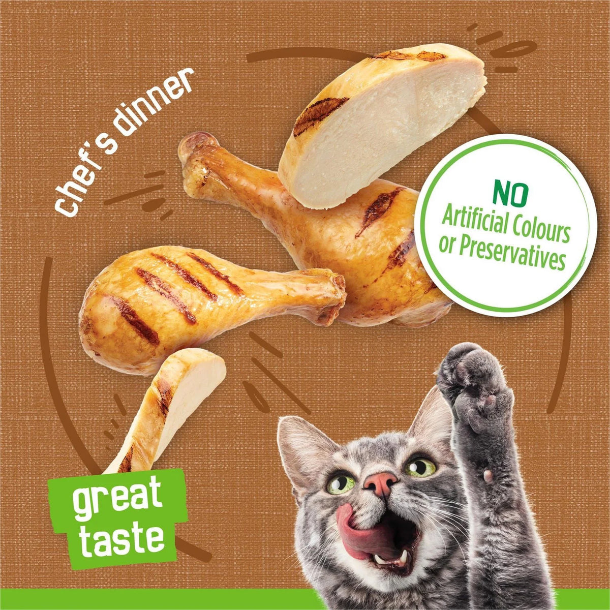 Friskies Pate Chef's Dinner Wet Cat Food, 156 g