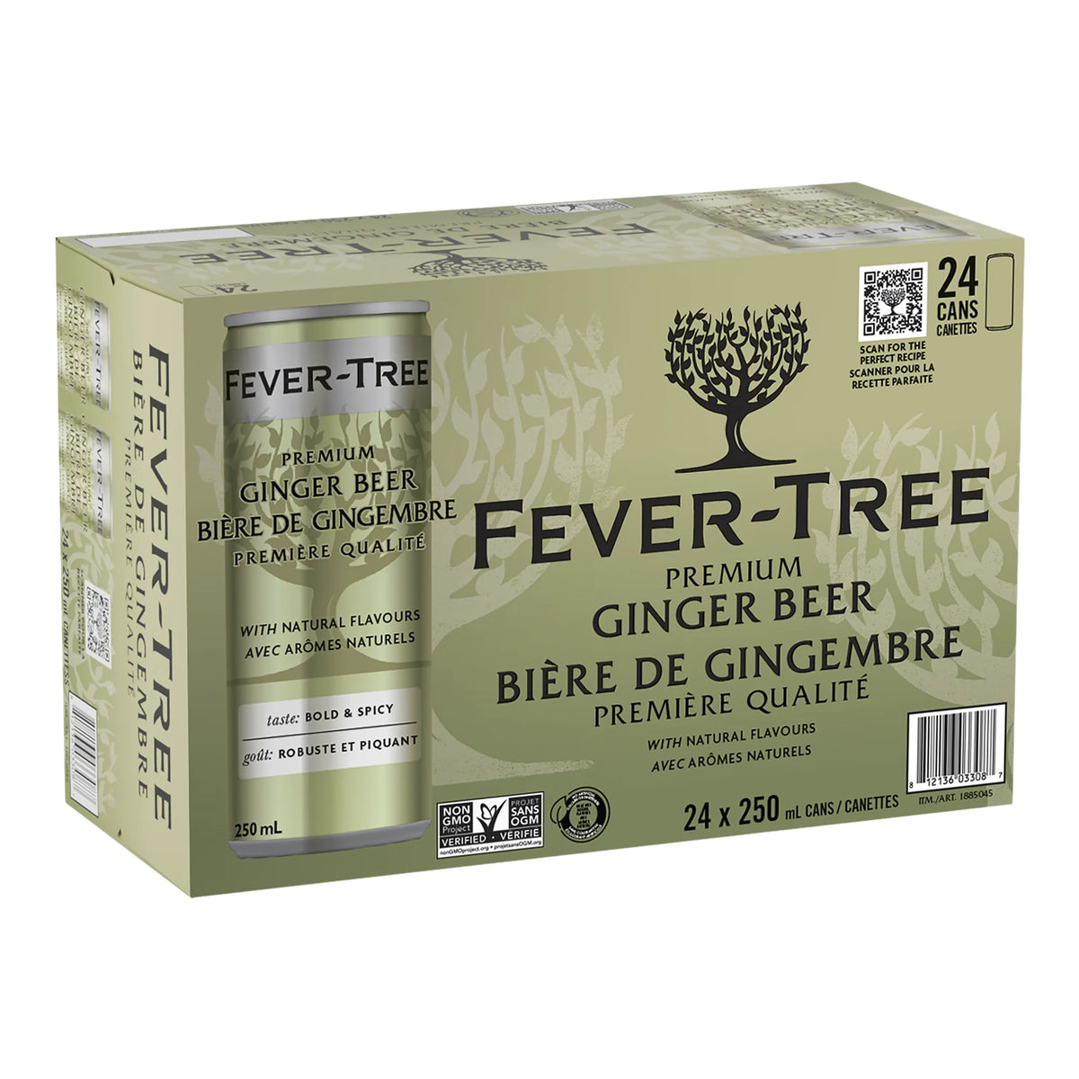 Fever-Tree Ginger Beer, 24 × 250 mL