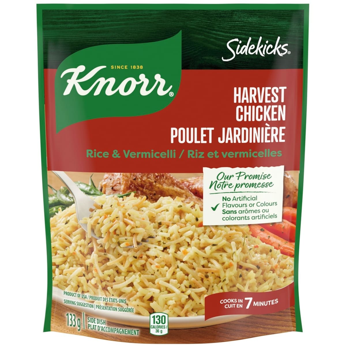 Knorr Sidekicks Harvest Chicken Rice & Vermicelli, 133 g