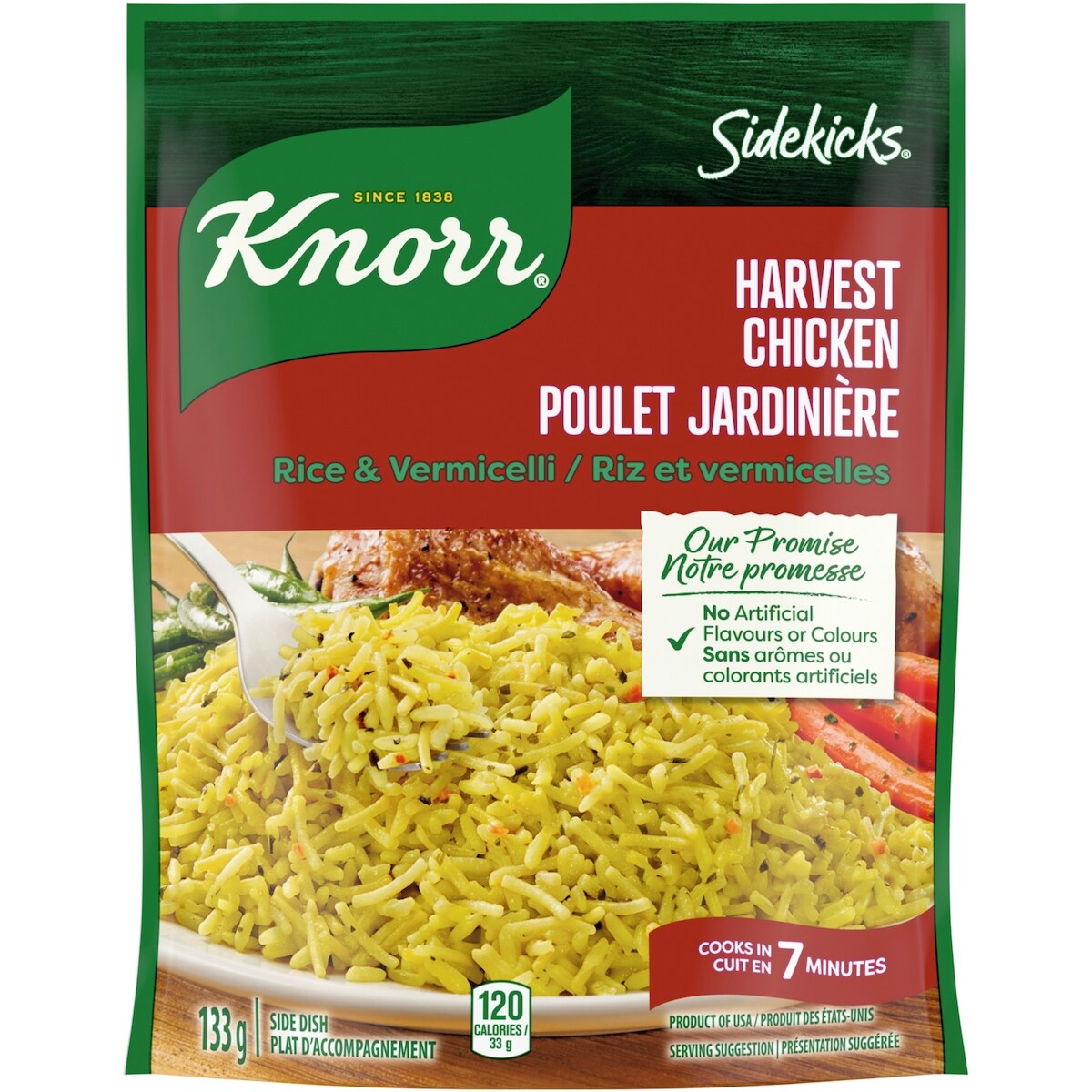 Knorr Sidekicks Harvest Chicken Rice & Vermicelli, 133 g
