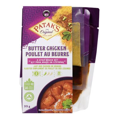 Patak's 3-Step Butter Chicken Sauce Kit, 315 g