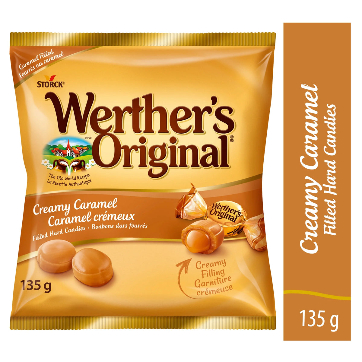 Werther's Original Creamy Caramel Filled Hard Candy, 135 g