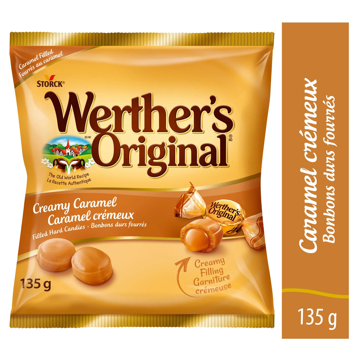 Werther's Original Creamy Caramel Filled Hard Candy, 135 g
