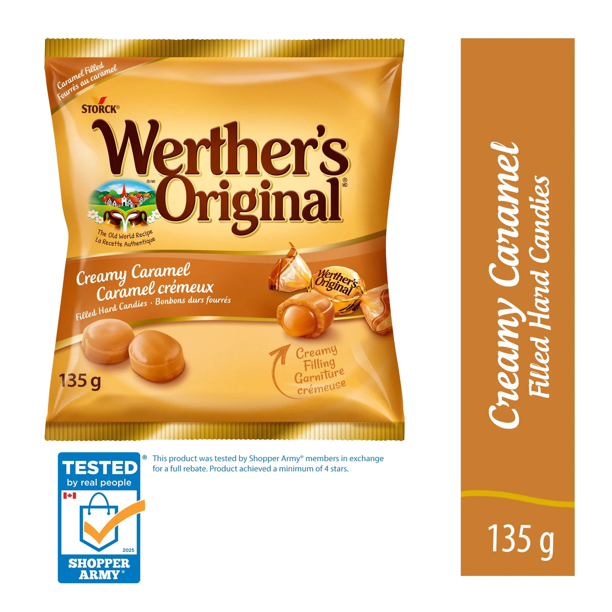 Werther's Original Creamy Caramel Filled Hard Candy, 135 g