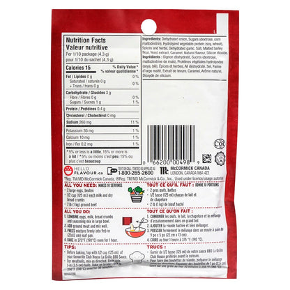 Club House Meat Loaf Seasoning Mix, 43 g