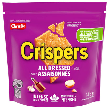 Christie Crispers All Dressed Flavour Crackers, 145 g