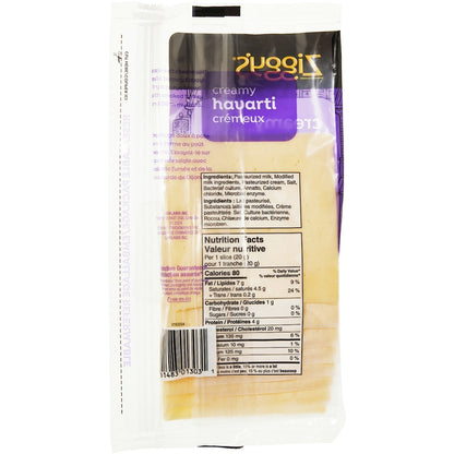 Ziggy's Creamy Havarti Cheese Slices, 160 g