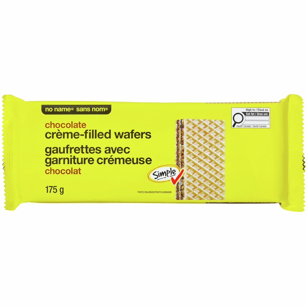 No Name Chocolate Creme-Filled Wafers, 175 g