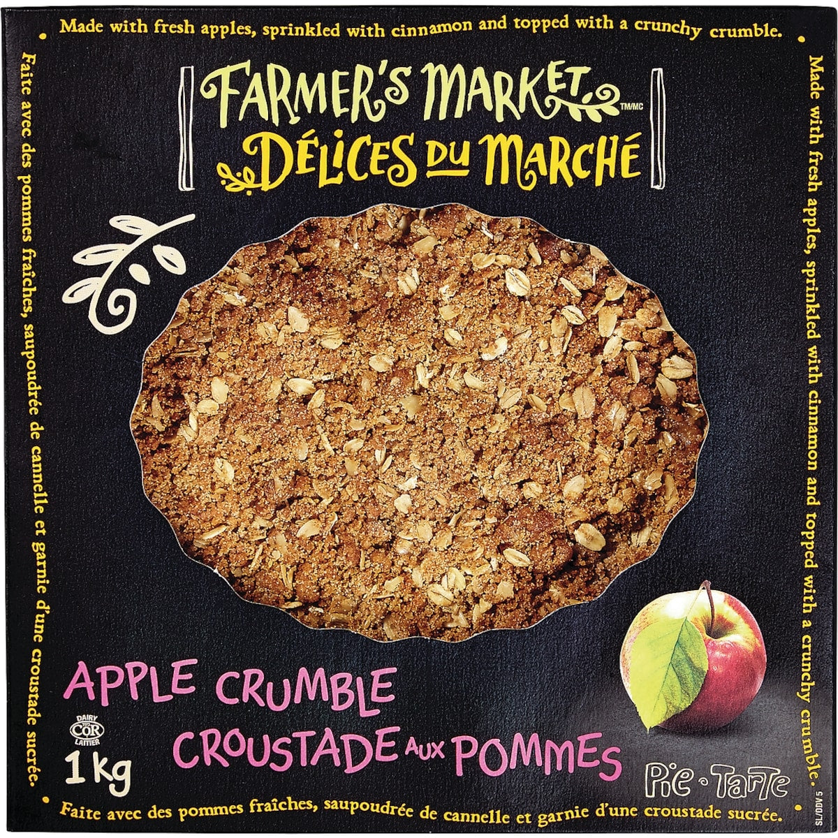 Farmer's Market Apple Crumble Pie, 1 kg