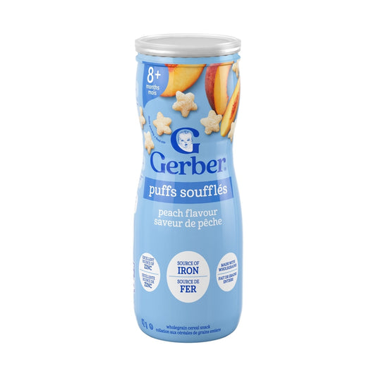 Gerber Puffs Peach Flavour Baby Snack, 42 g