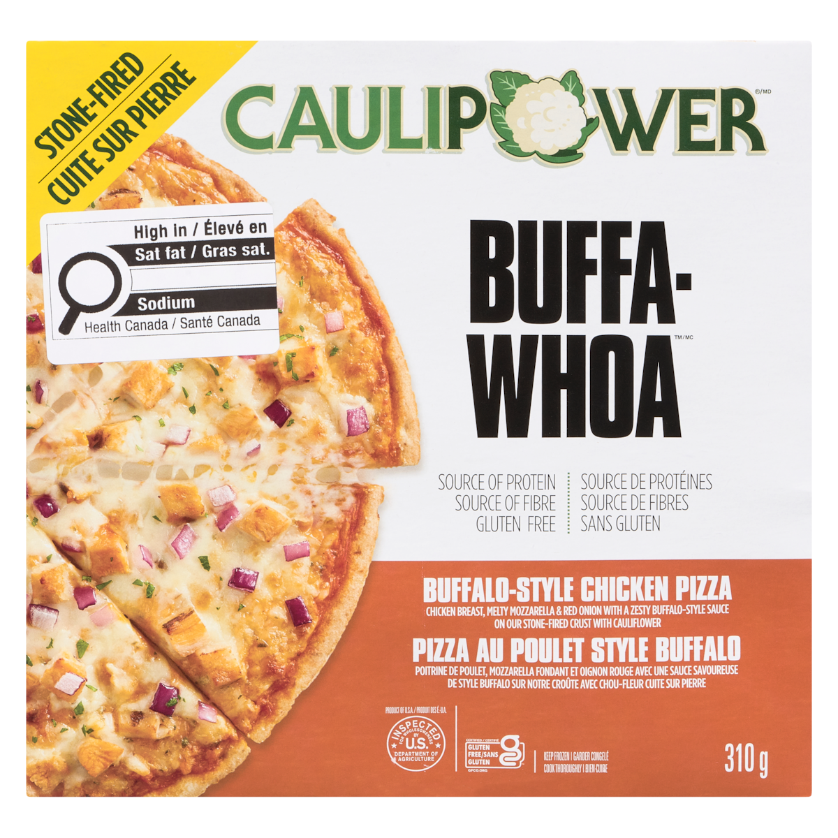 Caulipower Buffa-Whoa Buffalo-Style Chicken Pizza, 310 g