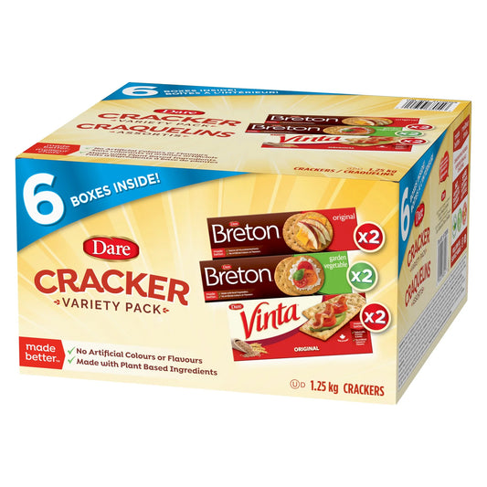 Dare Crackers Variety Pack, 6 pack, 1.25 kg
