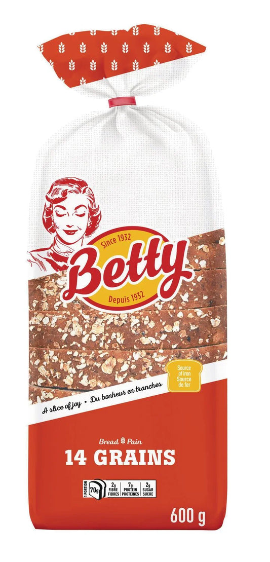 Betty Homestyle 14 Grain Bread, 600 g