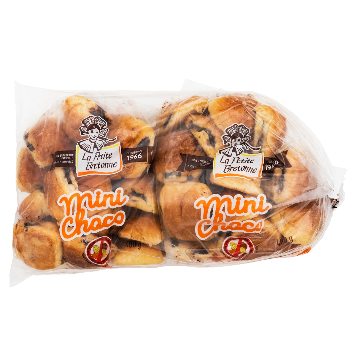 La Petite Bretonne Mini Chocolatines, 2 × 400 g