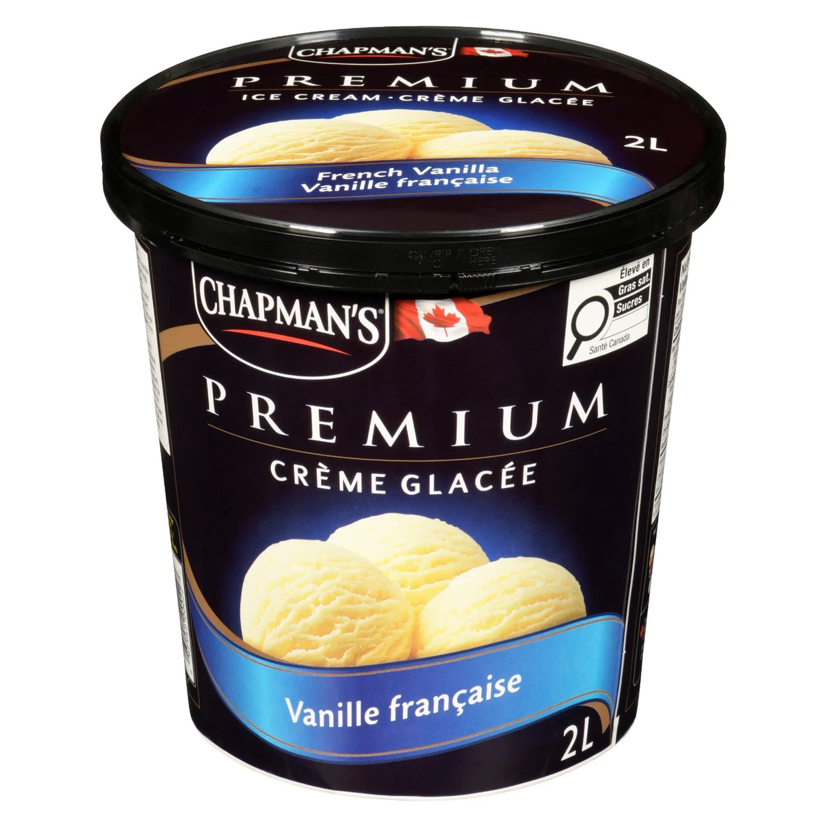 Chapman's Premium French Vanilla Ice Cream Tub, 2 L