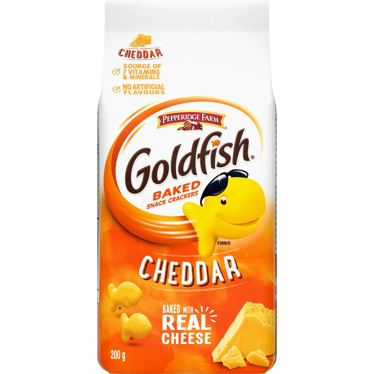 Pepperidge Farm Goldfish Cheddar Baked Snack Crackers, 200 g