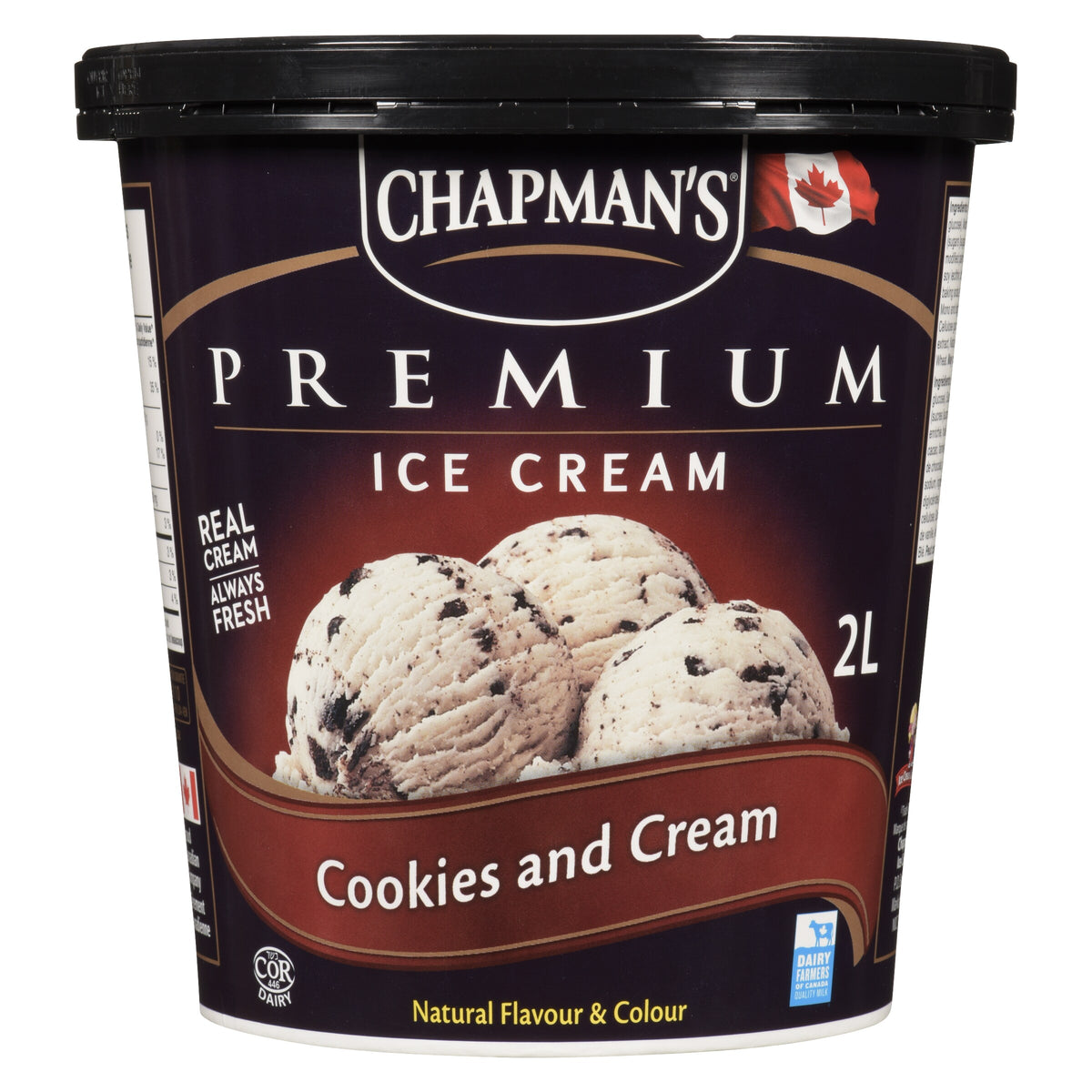 Chapman's Premium Cookies & Cream Ice Cream, 2 L